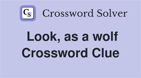Crossword Clue: timber wolf. Crossword Solver .